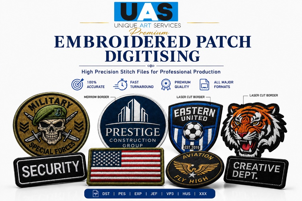 Custom Embroidered Patches Sample